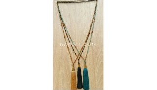 3color king cup tassels necklaces crystal exclusive